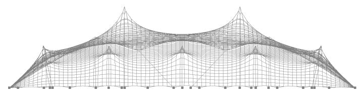 Konstruktions-Skizze Strechzelt